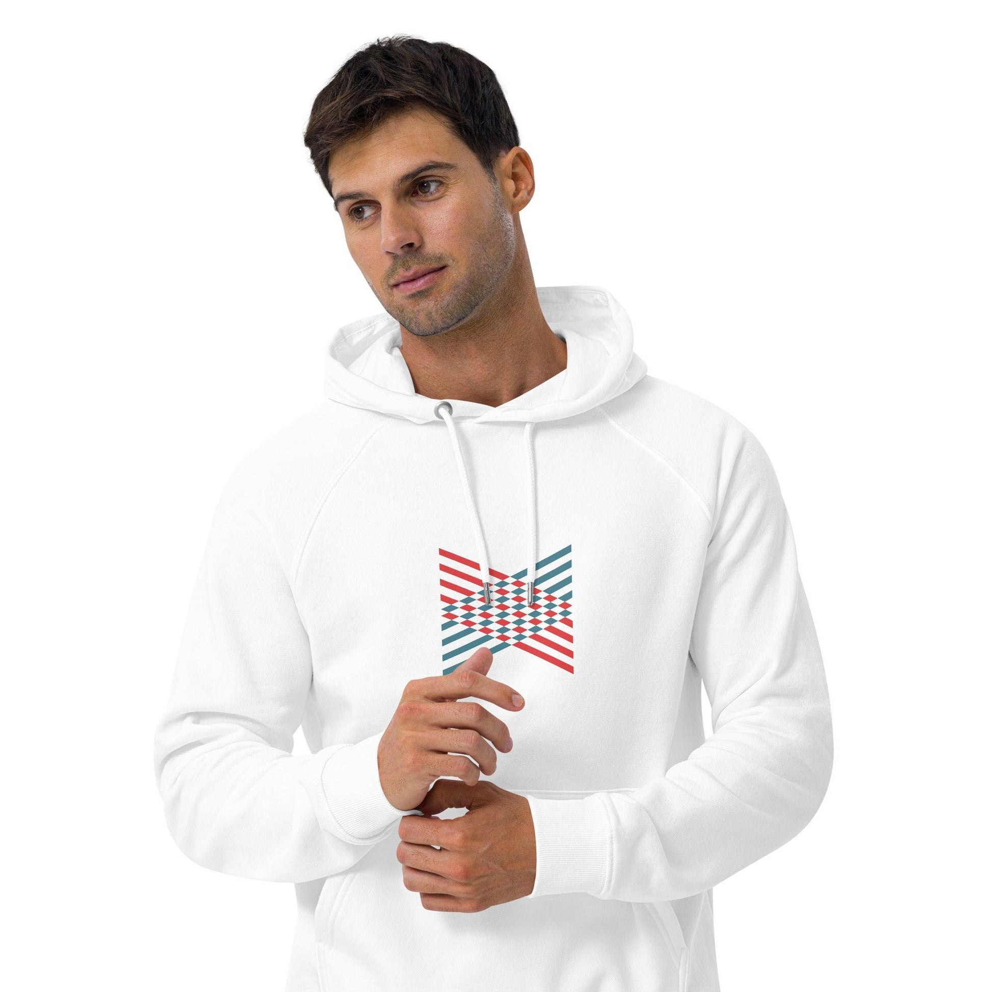 Unisex eco raglan hoodie - Clarilix