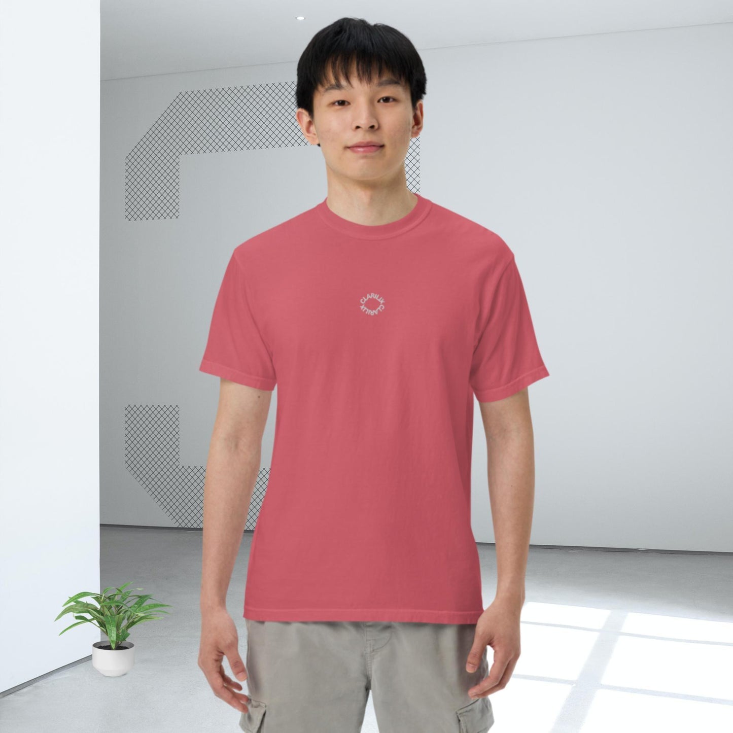 Men’s garment-dyed heavyweight t-shirt - Clarilix